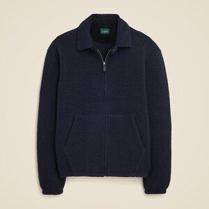 J.Crew Wool-blend sweater fleece jacket